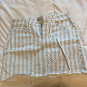 Pacsun blue and white stripe skirts